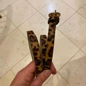 Thin Leopard Belt